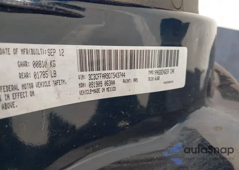 2013 Fiat 500 Pop z USA, uszkodzony, nr VIN 3C3CFFAR9DT543744